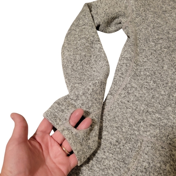 Stio Women's Sweetwater Fleece Hoodie Heather Gray Sweater Sweatshirt Sz Medium - Picture 5 of 10